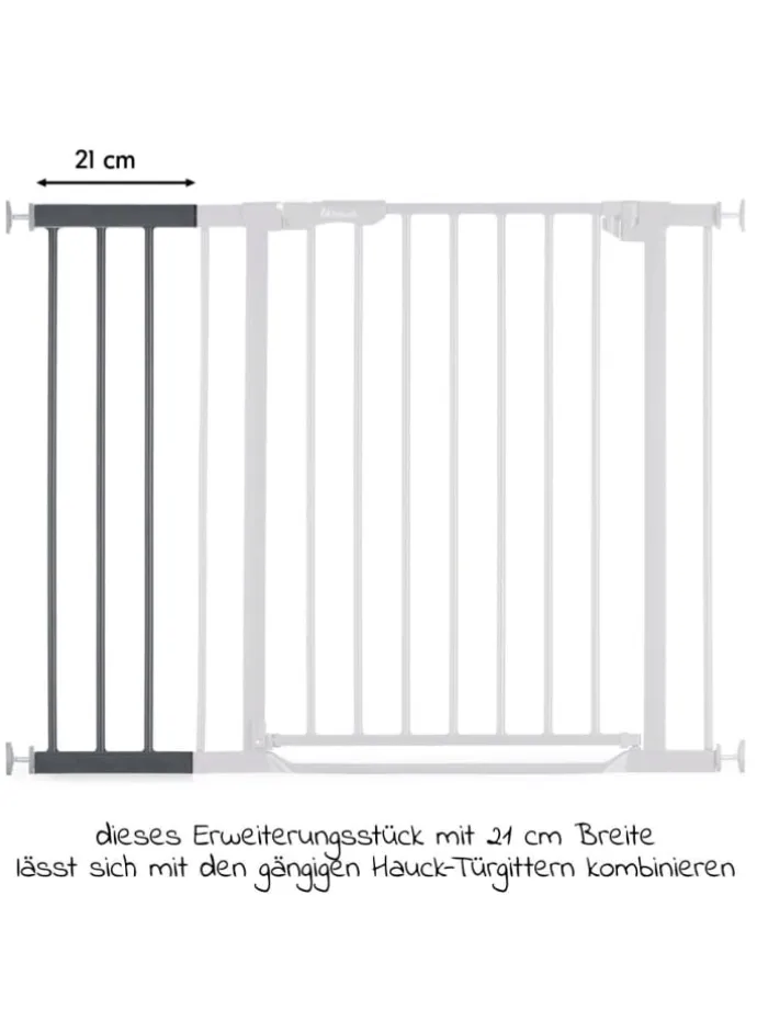 Türschutzgitter Verlängerung Safety Gate in grau
