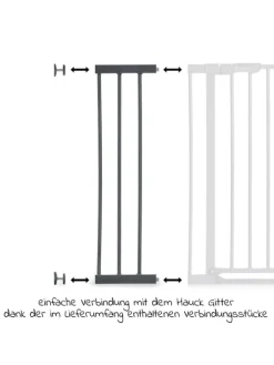 Türschutzgitter Verlängerung Safety Gate in grau
