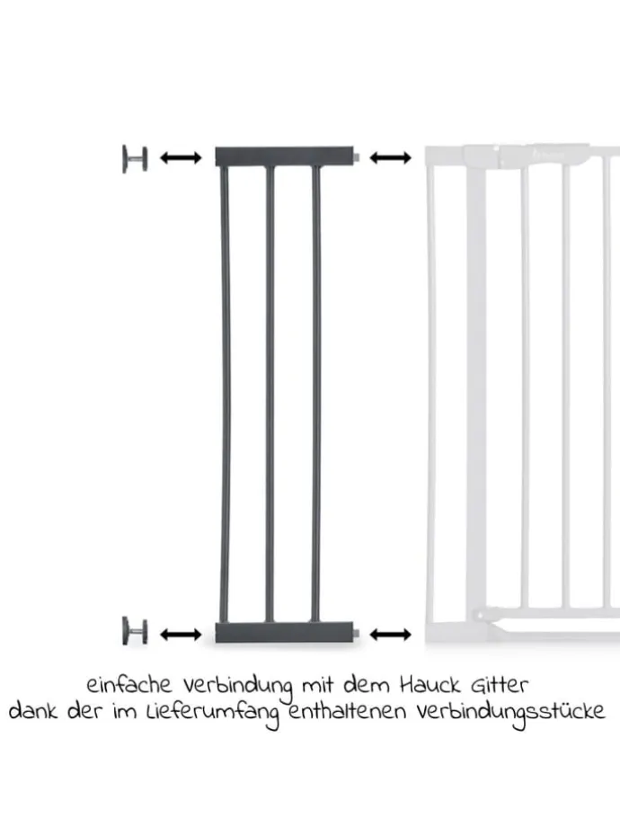 Türschutzgitter Verlängerung Safety Gate in grau