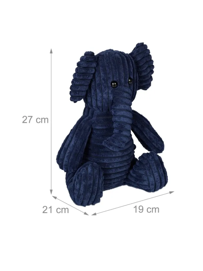 Türstopper "Elefant" in Dunkelblau