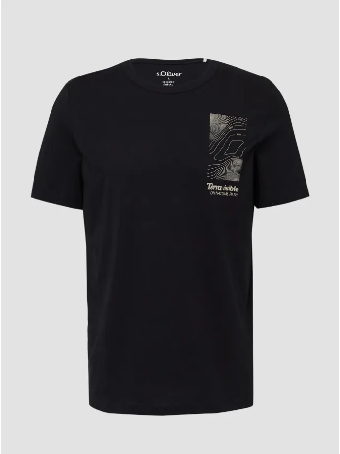 T-Shirt in 99D2_schwarz