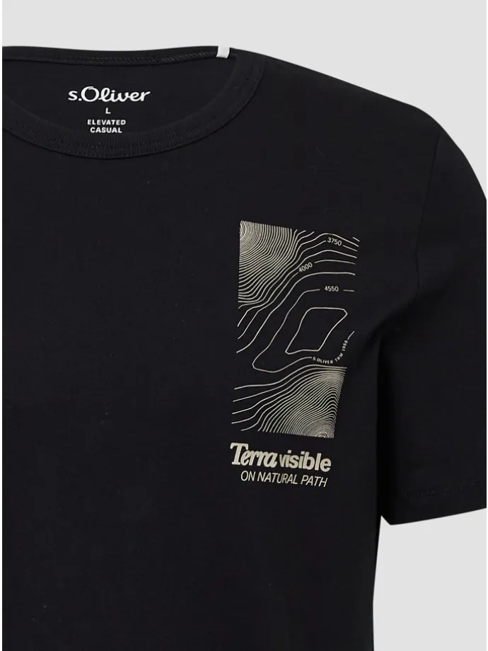 T-Shirt in 99D2_schwarz