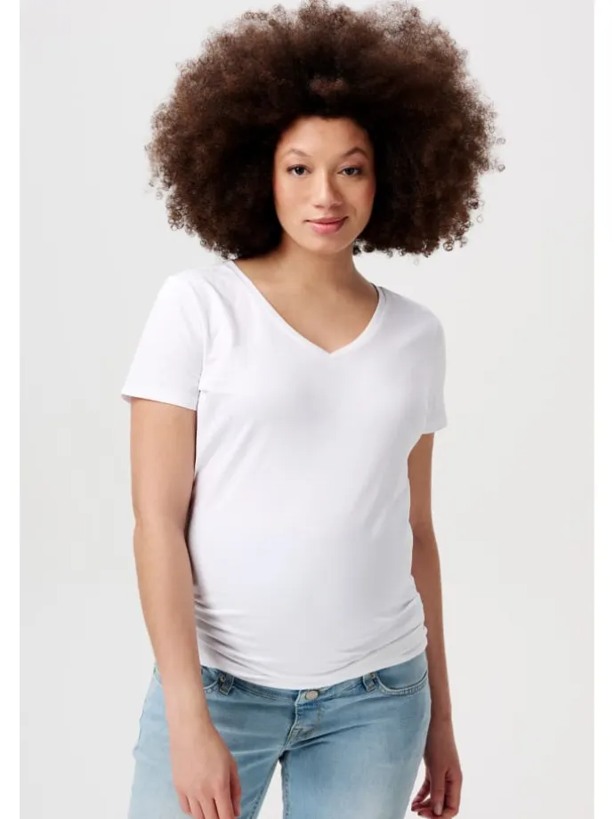 T-Shirt Kaat in Optical White