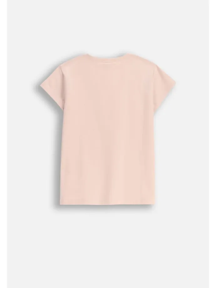 T-Shirt mit kurzem Ärmel in beige