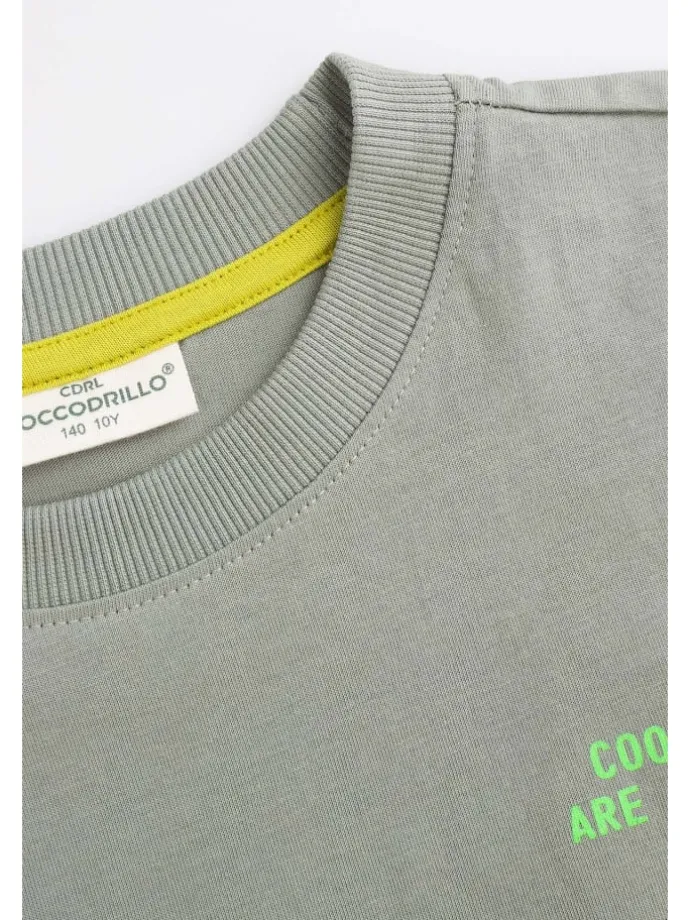 T-Shirt mit kurzen Ärmeln in grün