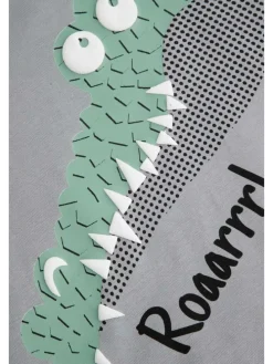 T-Shirt mit kurzen Ärmeln in grau