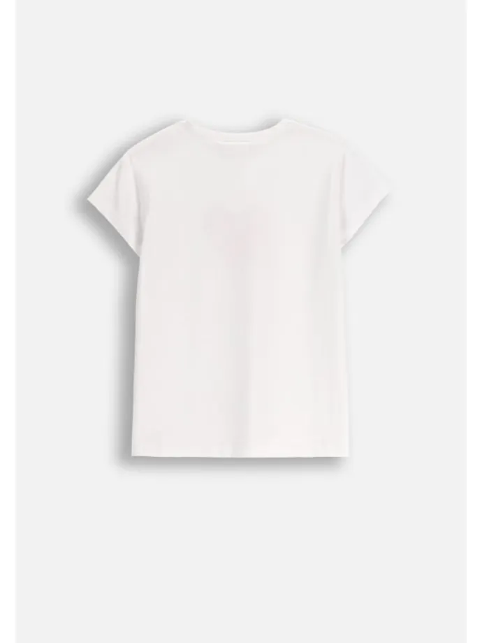 T-shirt mit kurzen Ärmeln in weiß