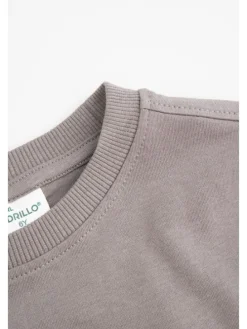 T-Shirt mit langen Ärmeln in grau
