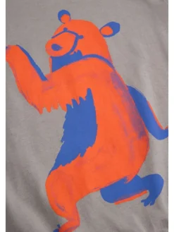 T-Shirt mit langen Ärmeln in grau