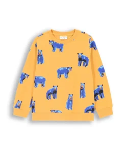 T-Shirt mit langen Ärmeln in honiggelb