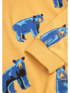 T-Shirt mit langen Ärmeln in honiggelb