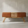 Turnbock | Echtleder, 120x29x53cm, Braun, Aufbewahrung