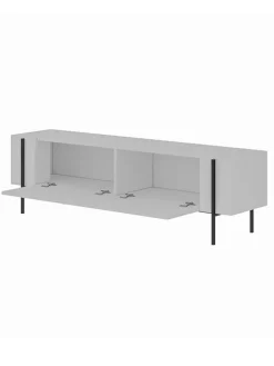 TV-Regal ''Herman'' in Weiß - (B)160 x (H)45,6 x (T)31,4 cm