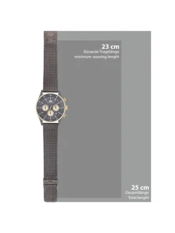 Uhr Goodwill aus Edelstahl in anthrazit