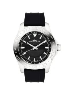 Uhr The All Black Silicone in silber