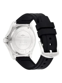Uhr The All Black Silicone in silber