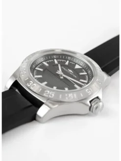 Uhr The All Black Silicone in silber