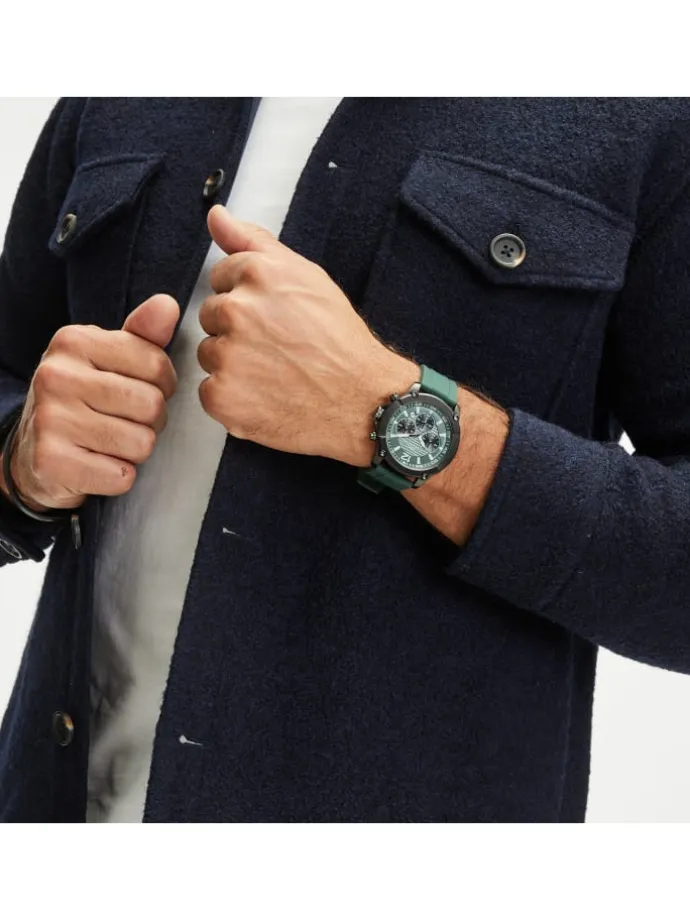Uhr The Blue Chrono in grün