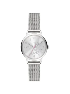 Uhr The Cool Mesh Silver Butterfly in silber