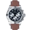 Uhr The Leather Chrono in braun