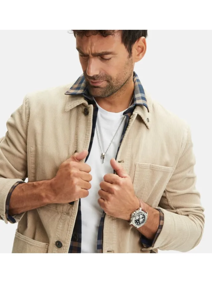 Uhr The Leather Chrono in braun