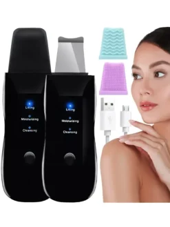 Ultraschall Gerät Gesichtspeeling Gesichtsreinigung 3 in 1 Massage