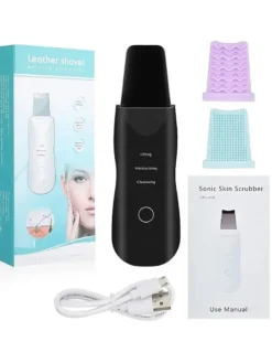 Ultraschall Gerät Gesichtspeeling Gesichtsreinigung 3 in 1 Massage
