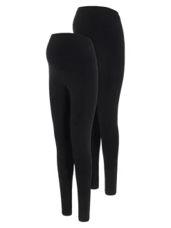 Umstands Leggings im 2-er Pack MLEMMA in Schwarz-3