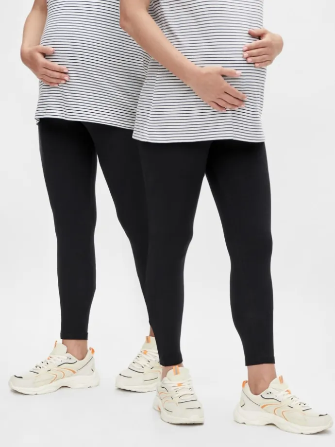 Umstands Leggings im 2-er Pack MLEMMA in Schwarz-3