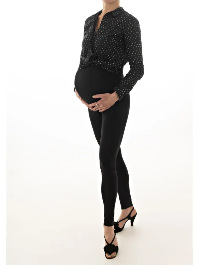 Umstands und Stillmode JULIETTA Umstandsleggings in Schwarz