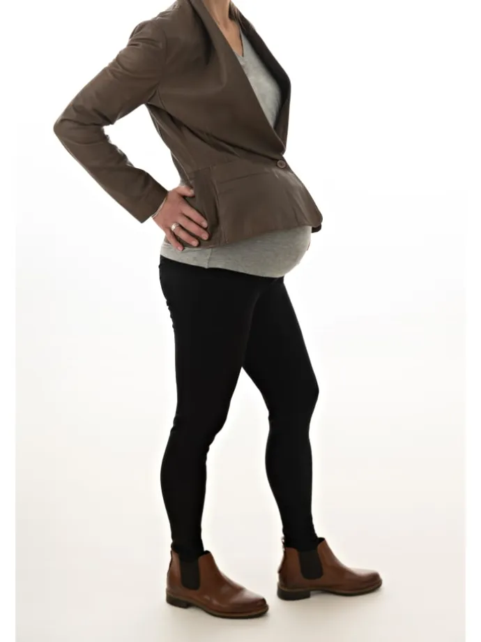Umstands und Stillmode JULIETTA Umstandsleggings in Schwarz