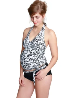 Umstandsbademode Black&White Tankini