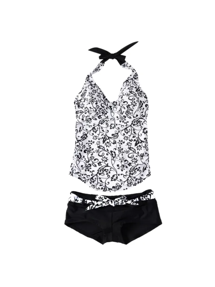 Umstandsbademode Black&White Tankini