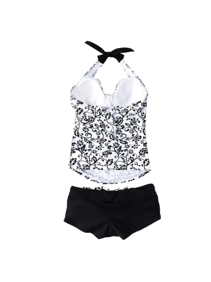 Umstandsbademode Black&White Tankini