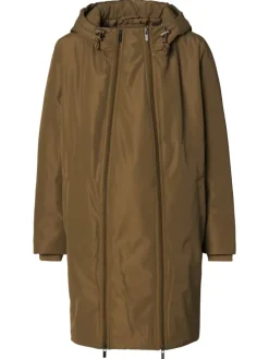 Umstandsjacke Winter Juva in Dark Olive