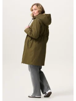 Umstandsjacke Winter Juva in Dark Olive