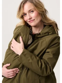 Umstandsjacke Winter Juva in Dark Olive