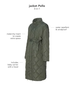Umstandsjacke Winter Pello in Olive