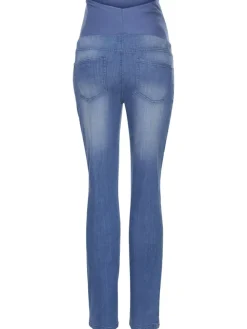 Umstandsjeans in blue stone washed