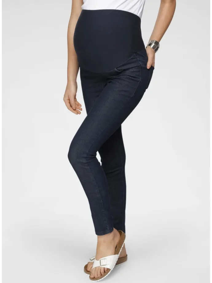 Umstandsjeans in rinsed