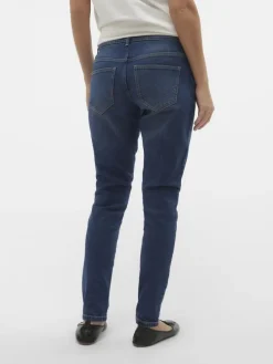 Umstandsjeans mit Skinny Fit in Medium Blue Denim