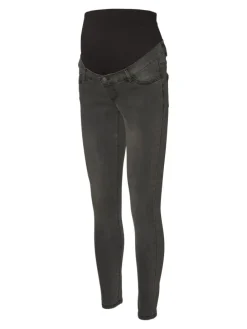 Umstandsjeans mit Skinny Fit in Dark Grey Denim