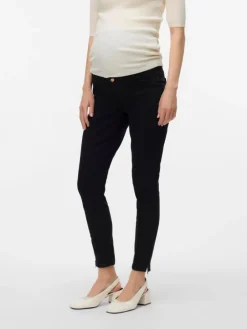 Umstandsjeans mit Skinny Fit in Black Denim