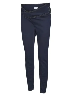 Umstandsjeans mit Skinny Fit in Dark Blue Denim