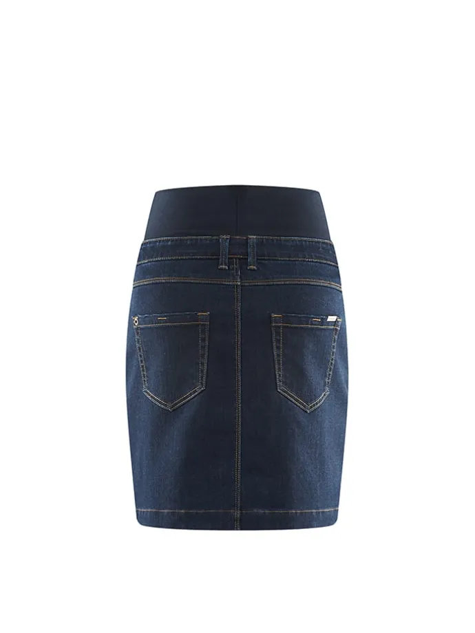 Umstandsjeansrock in Dunkelblau