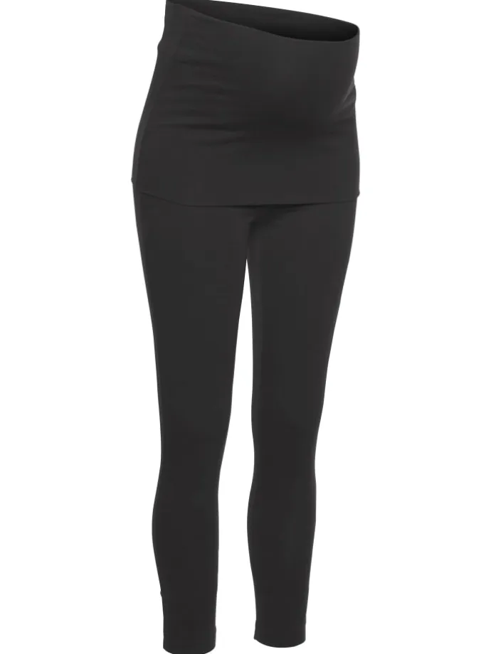Umstandsleggings in schwarz
