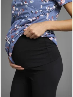 Umstandsleggings in schwarz
