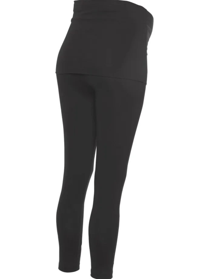 Umstandsleggings in schwarz