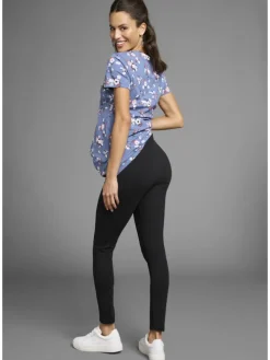 Umstandsleggings in schwarz