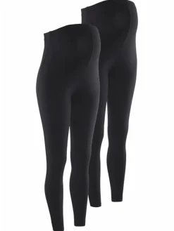 Umstandsleggings in schwarz